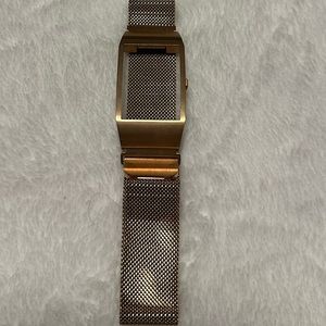 Fitbit case with stainless steel watch band